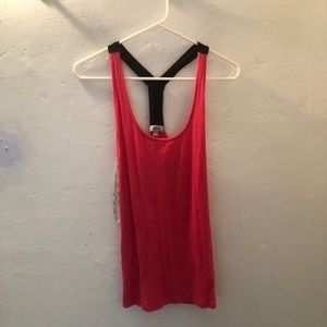 Coral/Salmon racerback tanktop - Worn Once!